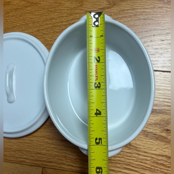 💲8️⃣ Palate & Plate Oval Individual Casserole Dish 4 x 5 Lid White Porcelain - Picture 4 of 4